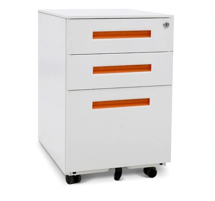 (SZ-FC037) High Quality Furniture Metal 3 Three Drawer Mobile Cabinet Pedestal